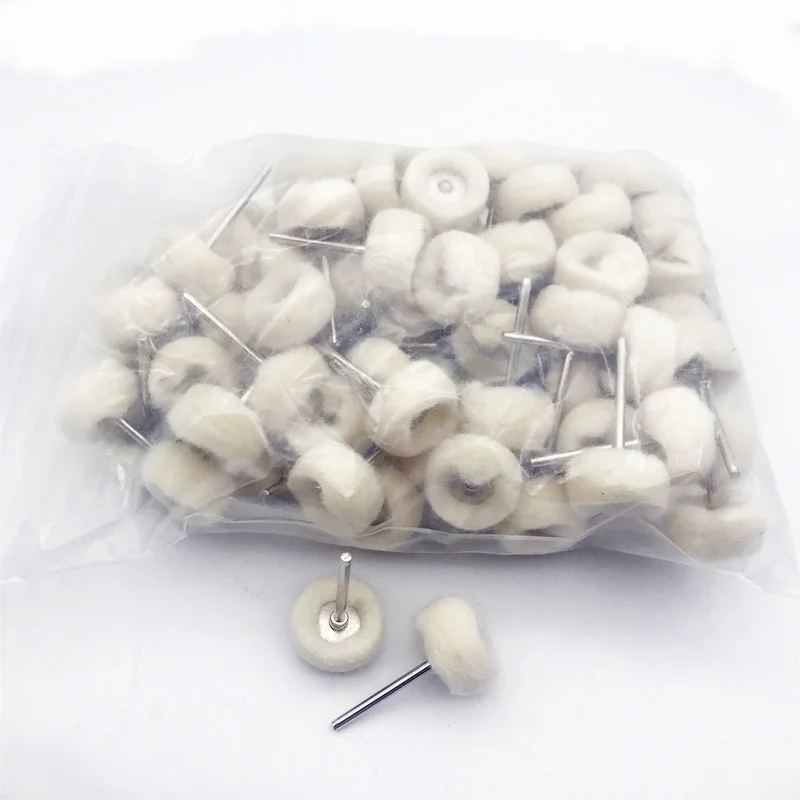 20Pcs Mini cashmere grinding sanding head Polishing Wheel 2.35mm/3mm Shank Drill Abrasive buffing wheels Rotary Tool Accessories