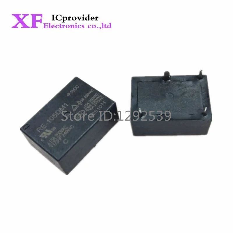 RE-105DM1 Relay 16A 250VAC 4-pin Group Normally Open