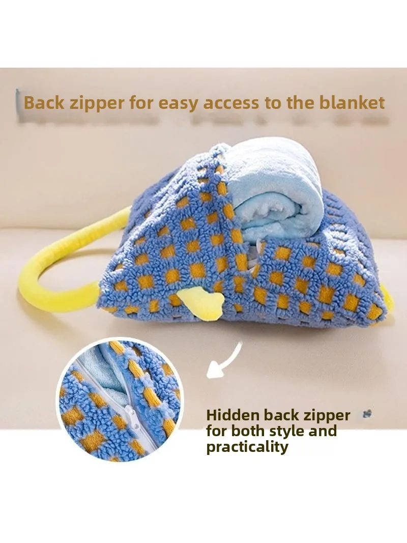 

Dopne Split-Function Office Nap Pillow Car Air Conditioning Blanket Cuion Soft Cartoon Anime Design Home Textile