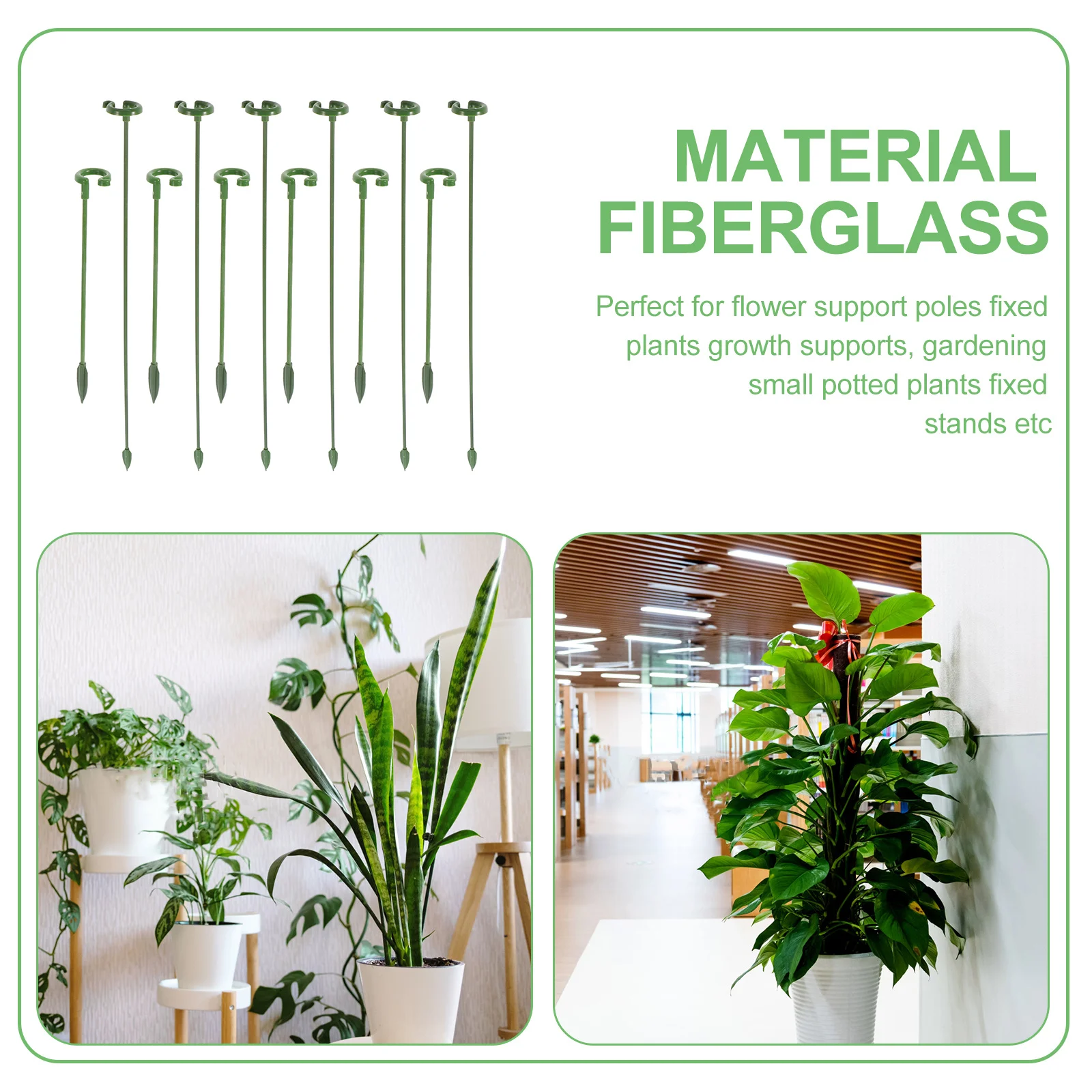 

20pcs Flower Support Holders Single Stem Plant Support Potted Plant Growth Fixed Stand Garden Accessory For Orchid Hydrangea