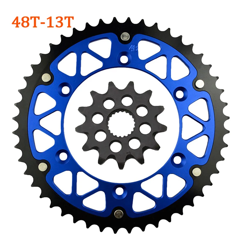 Motorcycle 520 45T~52T 13T Front Rear Sprocket Chain Wheel For YAMAHA YZ125 WR250 YZ250 YZ250F WR250F YZ WR 125 250 T,V,W,X,Y,Z