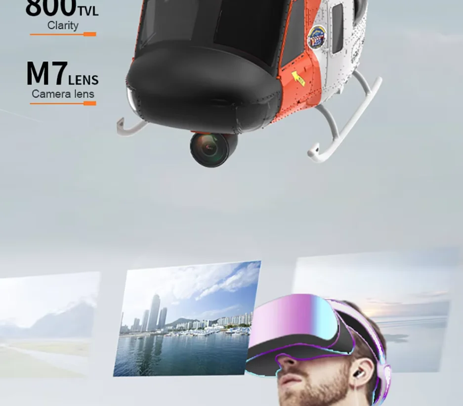 YUXIANG RC Helicopter F07S 2.4G 9CH Gyro GPS Optical Flow Positioning 5.8G Camera Dual Brushless Motor 1/34 Scale RC Aircraft