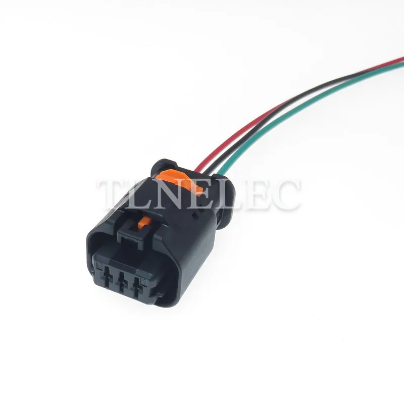 3 Pin Way 1.5 Series Car Waterproof Wiring Socket With Wires Automobile Headlight Regulator Sensor Plug 1801177-1 1-1801178-1