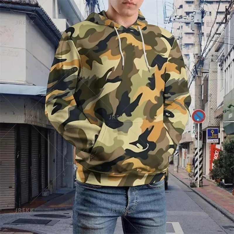 Harajuku ثلاثية الأبعاد الطباعة التمويه أنماط هوديس كامو أنماط الجرافيك قمصان سويت شيرت بقلنسوة الشارع الشهير البلوفرات هوديي