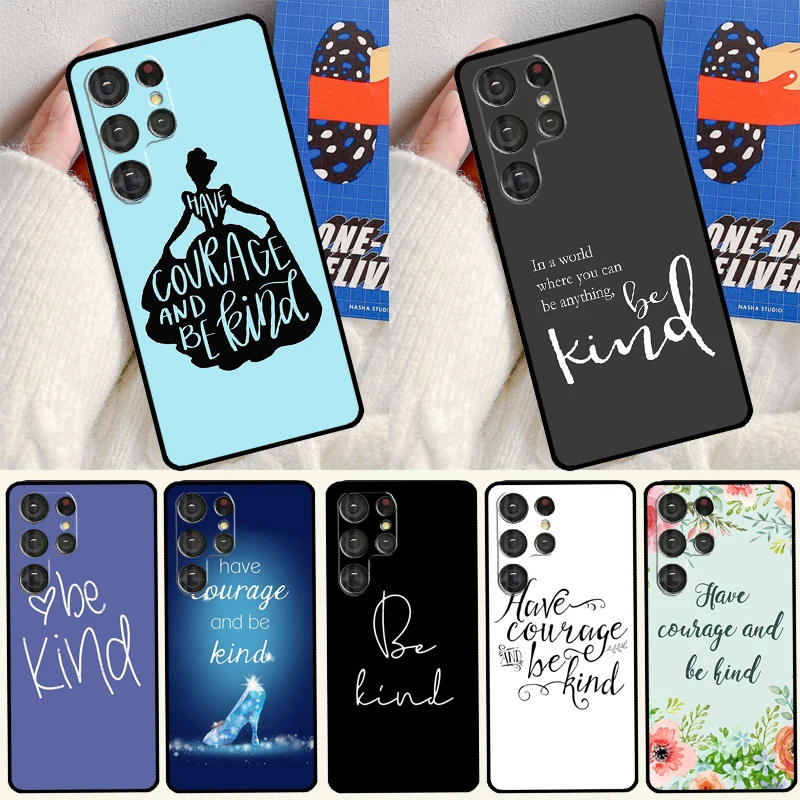 Be Kind – Coque Souple Pour Samsung Galaxy S25 Ultra S9 S10 S20 S21 S22 S23 S24 Plus S24 Fe