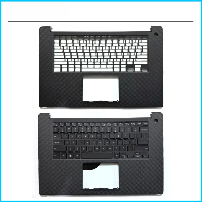 Hc para xps 15 9570 7590 precisão 5530 5540 portátil palmrest caso superior kb moldura c escudo eua backlight teclado 0jg1fc jg1fc