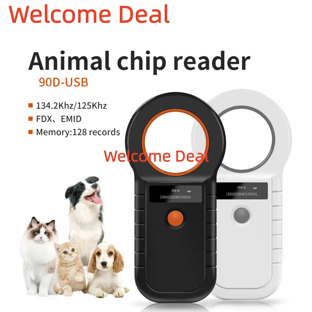 134.2KHz RFID Animal Reader USB2.0 15 Digits Pet ID Scanner EMID FDX-B ISO 11784/85 Microchip Tag Registration For Fish Dog Cow