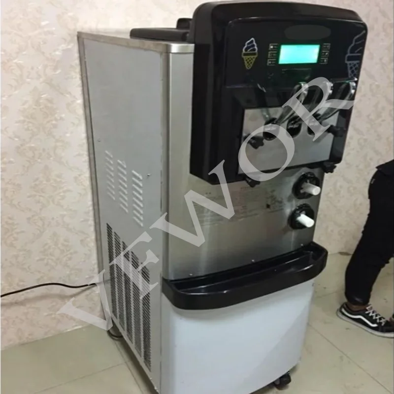 Three Flavor Soft Ice Cream Machine Soft Serve Ice Cream Making Machine