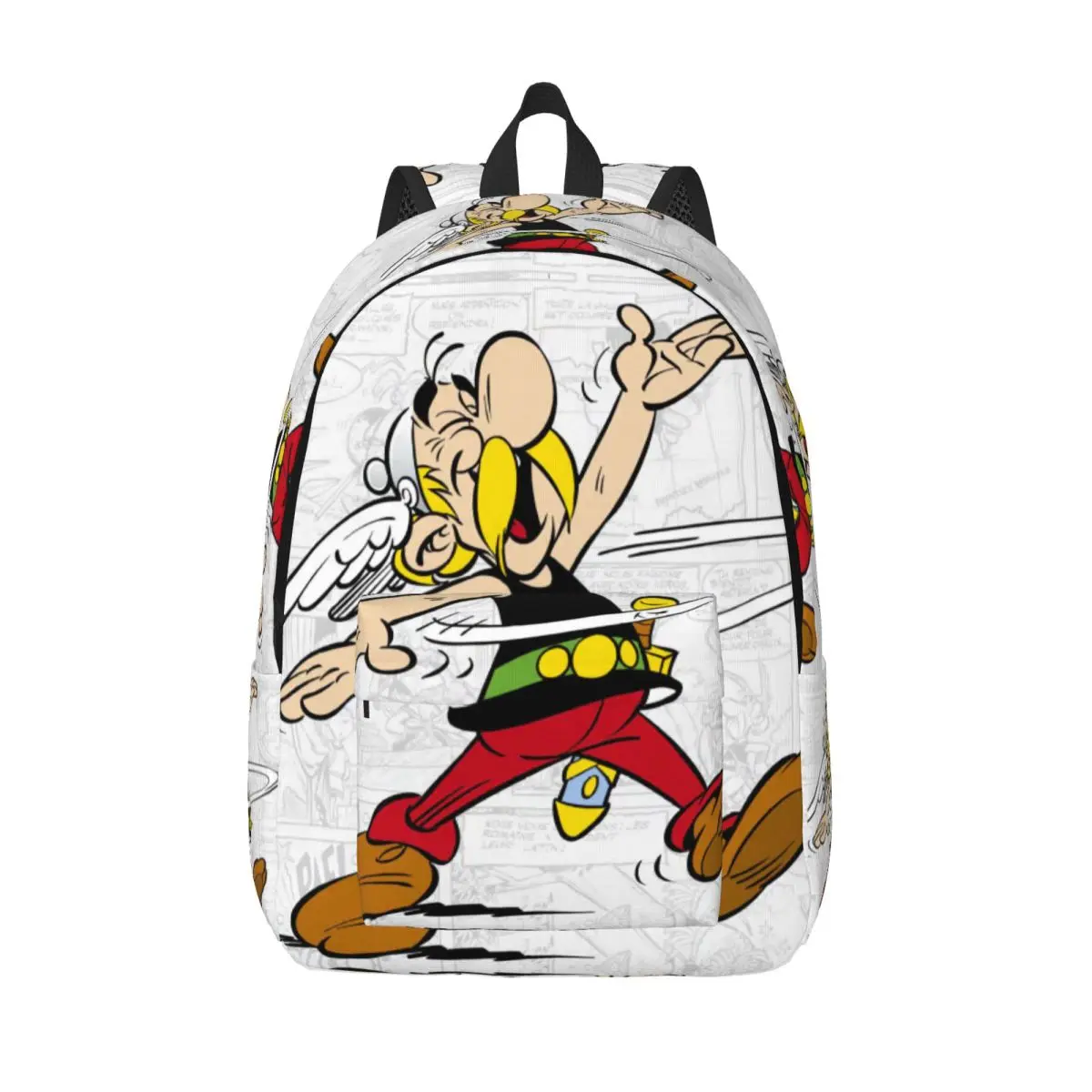 

Пользовательский дорожный холщовый рюкзак Астерикс и Обеликс, школьный компьютерный рюкзак, французский комикс, мультяшный студенческий рюкзак, сумки