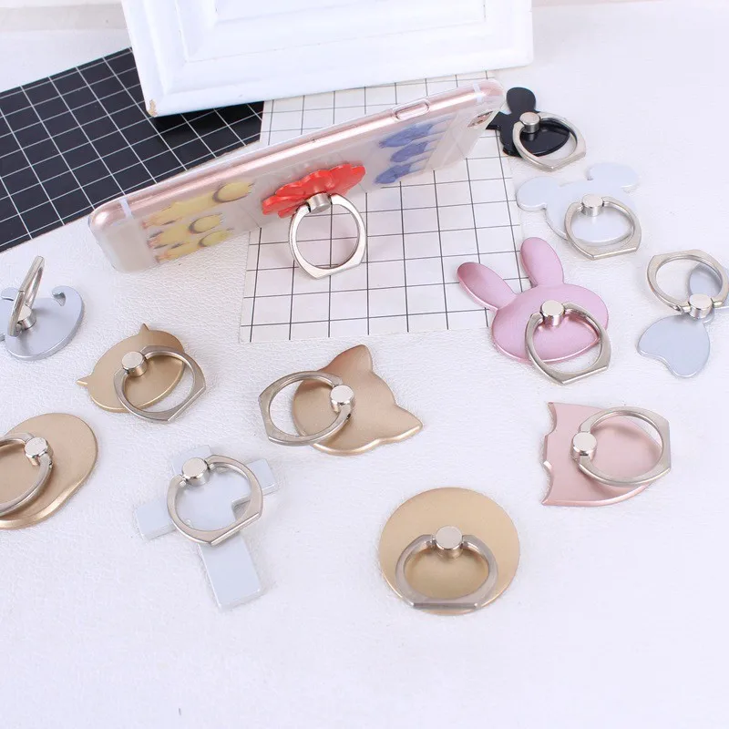 دوران العالمي القط البنصر حامل 360 درجة البلاستيك الكمبيوتر حامل هاتف آيفون 13 12 11 برو سامسونج البنصر حامل