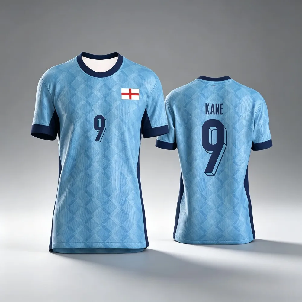 summer Men England Football Jersey White Short Sleeve Uniform Sports T Shirt England St George Cross Fan Match Support Soccer