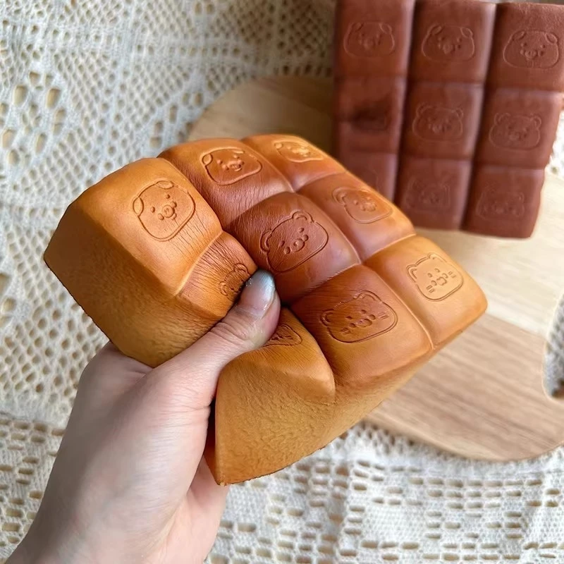 1PC PU Romige Modder Textuur Simulatie Brood Stress Relief Decompressie Speelgoed Voor Reizen Fidget Kalmerende Focus Knijpspeelgoed