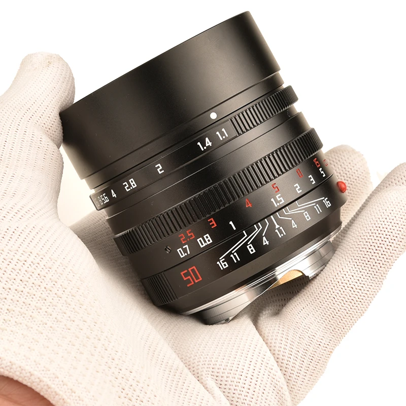 VLOGMAGIC 50mm F1.1 Large Aperture Manual Focus Fixed Leica M Mount Lens Macular Focus