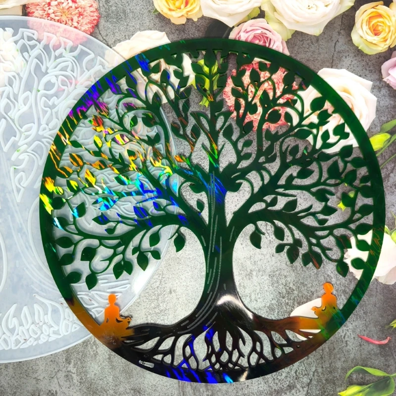 HXBF Tree Silicone Mould For Crafting Elegant Resin Decoration And Personalize Gifts