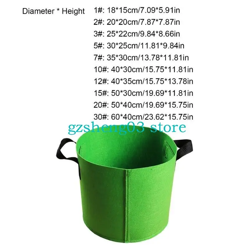 U75C Grow Bags Многоцелевые нетканые тканевые контейнеры на открытом воздухе для растений для растений