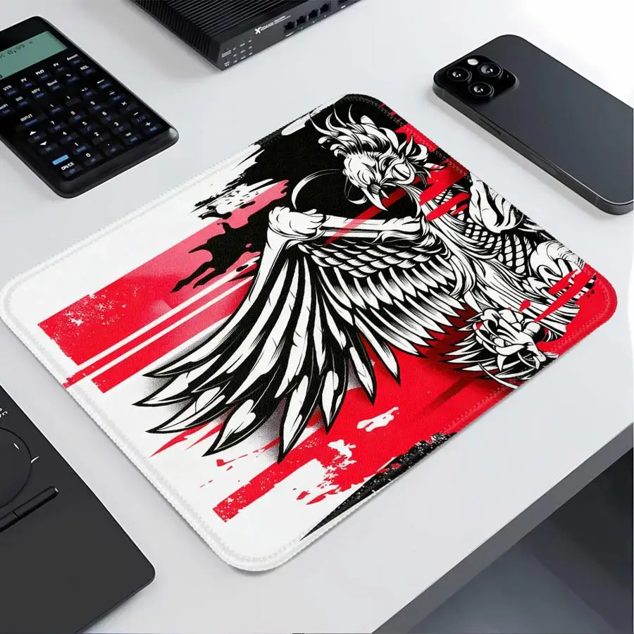 Red Dragon Manga Style rubber Mouse Pad Desk accessories office Pad Game Console Pad overlock Keyboard Computer Laptop Pad view 4