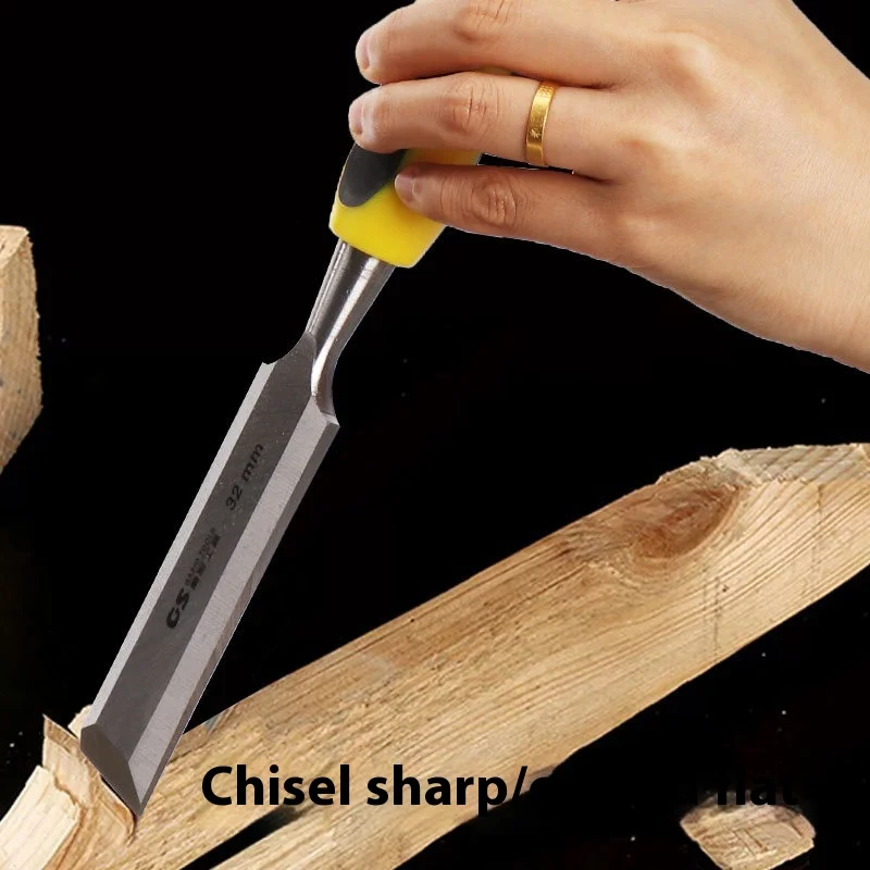 10-38mm Woodworking Chisel Can Be Knocked Carved Woodworking Tools Flat Chisel Shovel Wood Slotting Flat Chisel