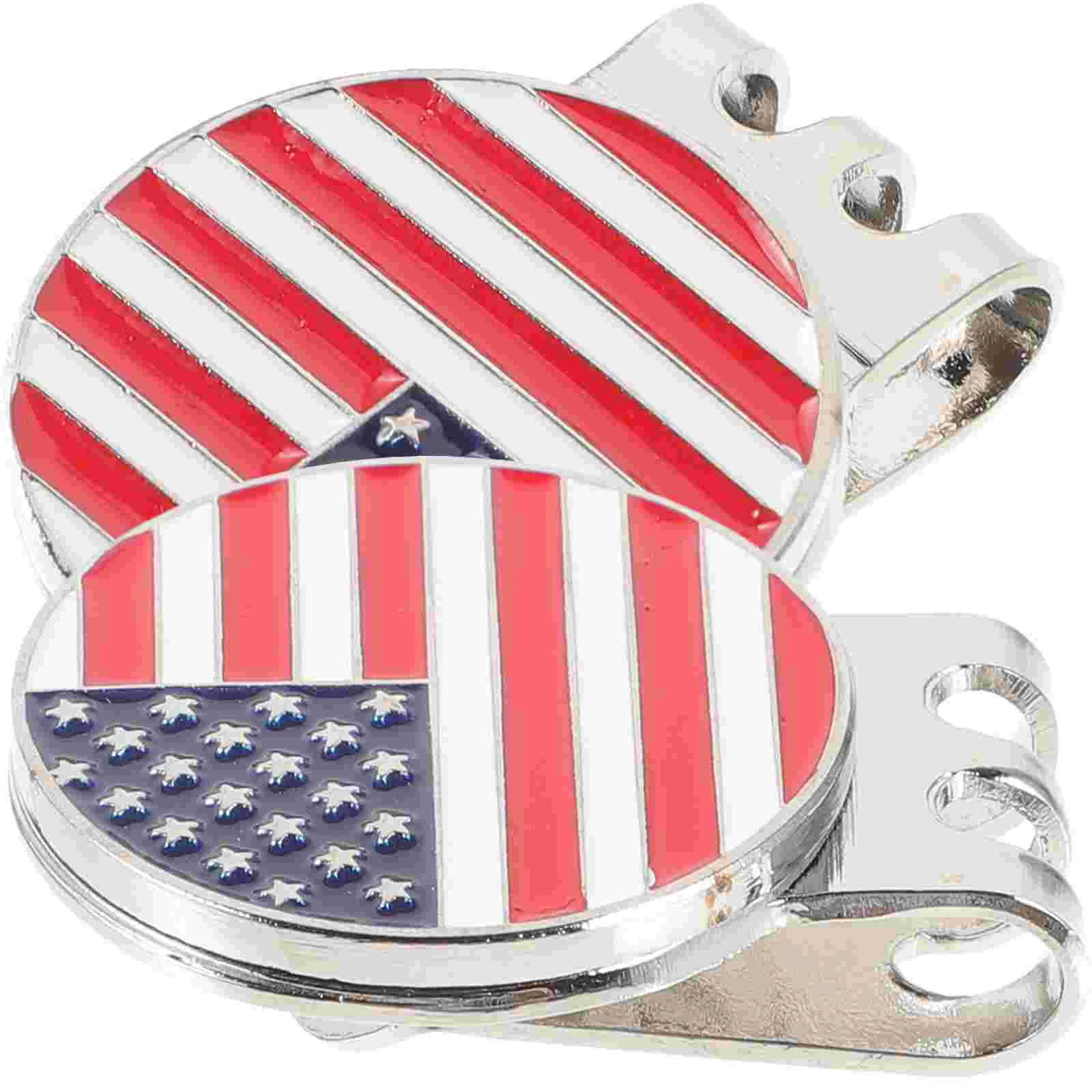 2 Pcs Golf Hat Clip Balls Golfs Clips Decorative Markers Decorate Iron Zinc Alloy Delicate Golfing Supply