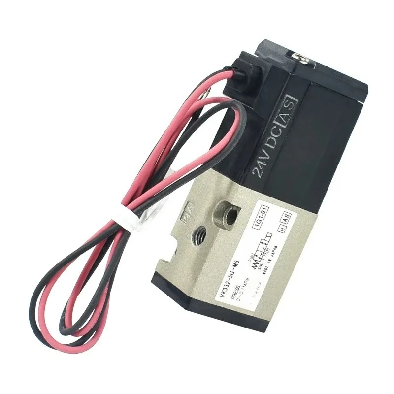 2 Position 3 Way Pneumatic Solenoid Valve VK332-5G-M5 VK332V-5G-01 VK332-5G-01 DC24V Air Control Valve