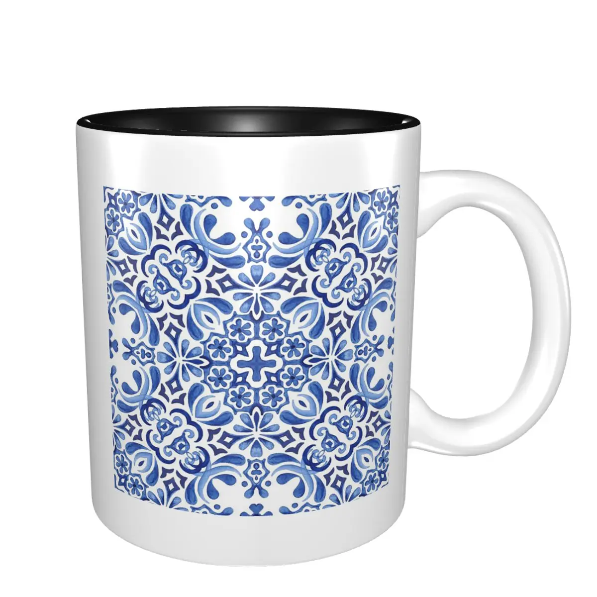 

Забавные керамические кружки с мозаичным узором в средиземноморском стиле (азулейос), чайные и кофейные чашки, кружки для молока, посуда для напитков, подарок для друзей