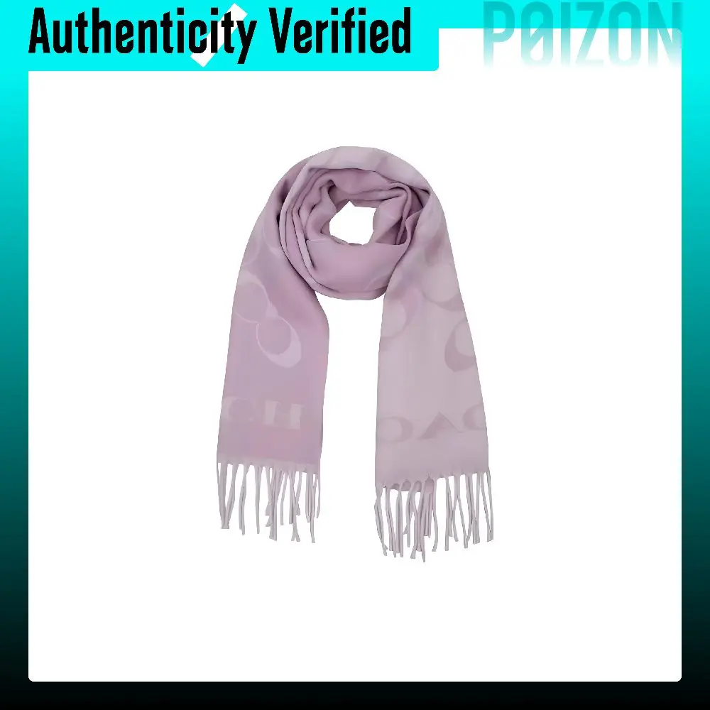 COACH Knit Scarves Unisex Pink Purple 29CO100317-657