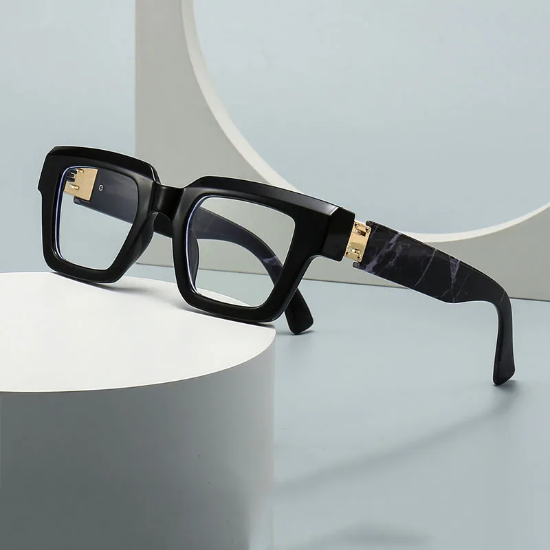 Fashion Square Dicken Rahmen Lesebrille Frauen Blau Licht Blockieren Presbyopie Brillen Für Männer Komfortable Computer Gläser – Detail 7