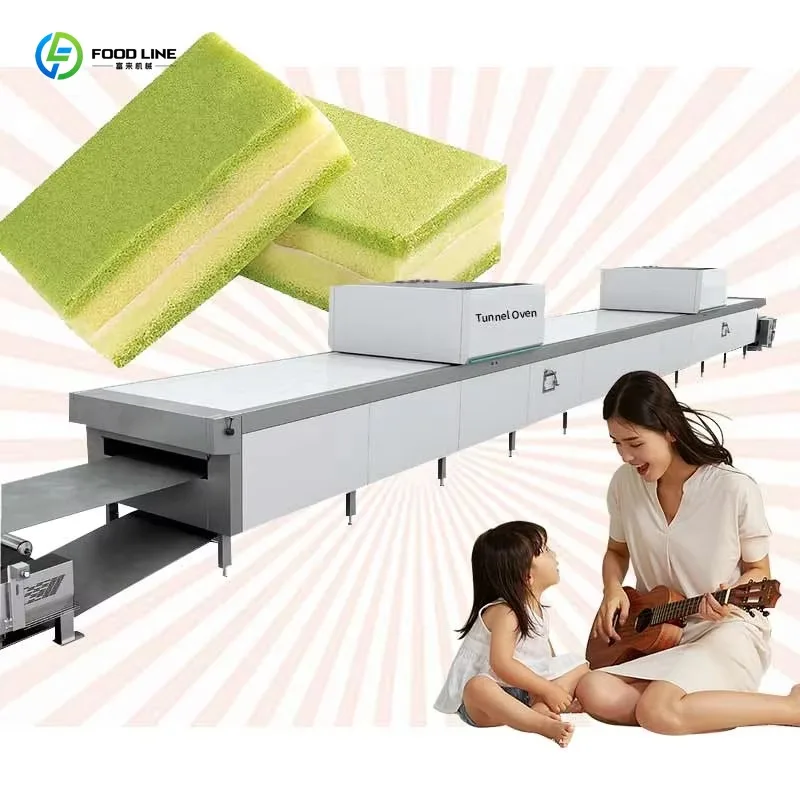 Customized Food Grade Cake Baking Equipment Dorayaki Bean Paste Cake Chocolate Bar Production Line