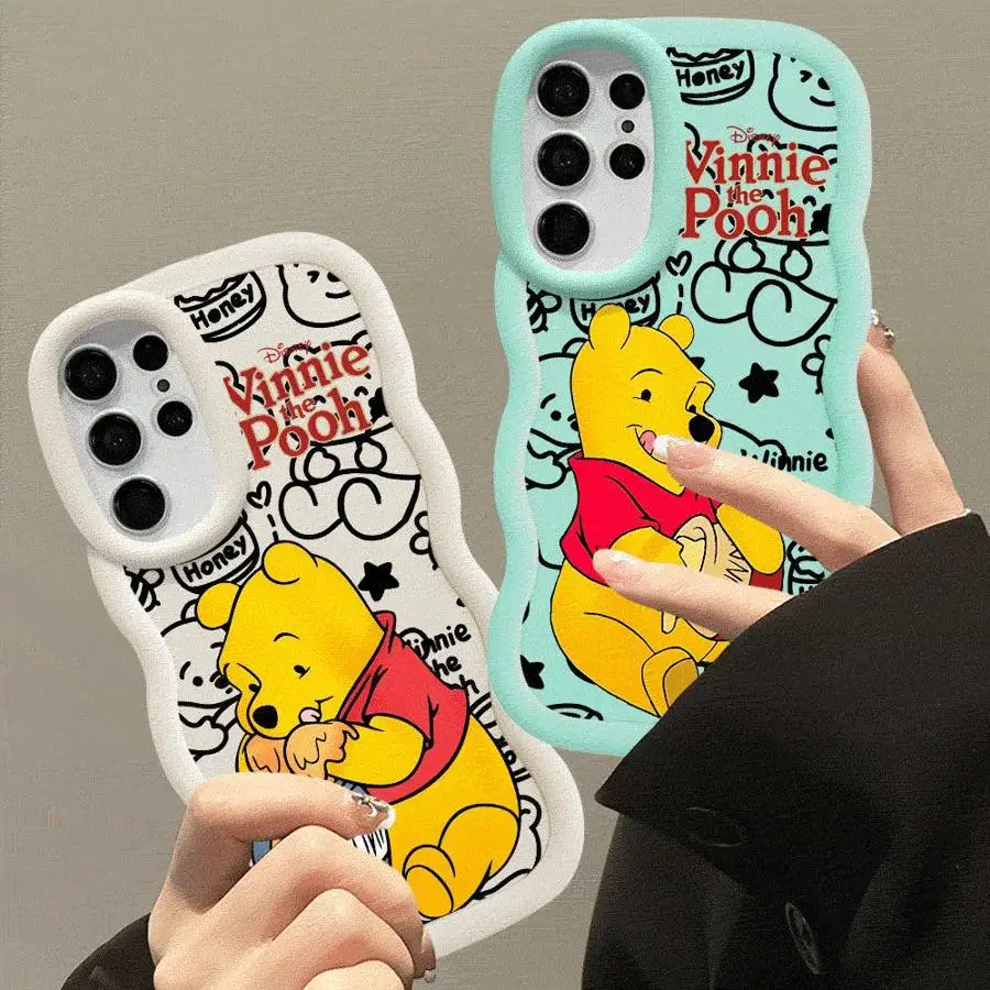 Disney Winnie The Pooh Phone Case for Samsung Galaxy S23 S24 Ultra S20 S21 S23 FE A25 A32 A22 A23 A33 A53 A54 A55 A73 5G Cases