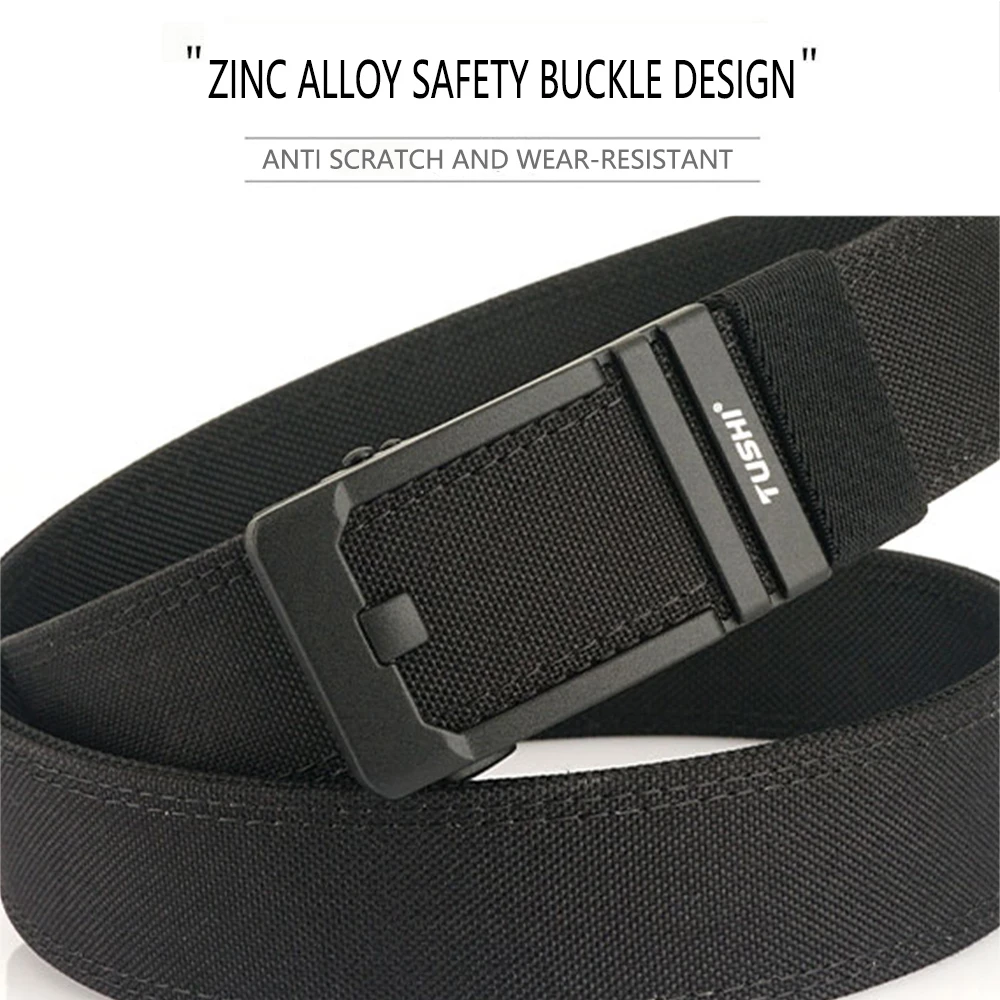 TUSHI Militär Neue Gürtel Für Männer Robuste Nylon Metall Automatische Schnalle Polizei Duty Gürtel Taktische Outdoor Gürtel IPSC Zubehör – Detail 11