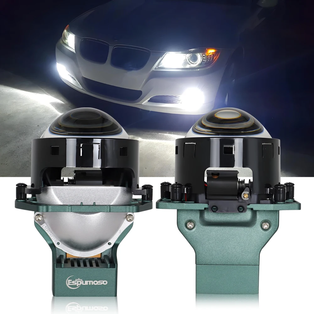 

2PCS 3 Inch Bi LED Projector Headlights Lenses for Hella LED Lights Projector 120W 40000LM Diode Headlamp Car Accessories