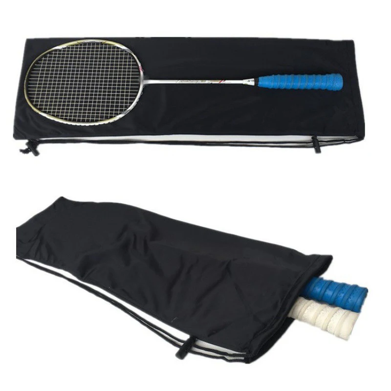 1Pc Plush Cloth Badminton Racket Ball Bag Single Shoulder Diagonal Waterproof Squash Storage Backpack Sport Training Cover Youth