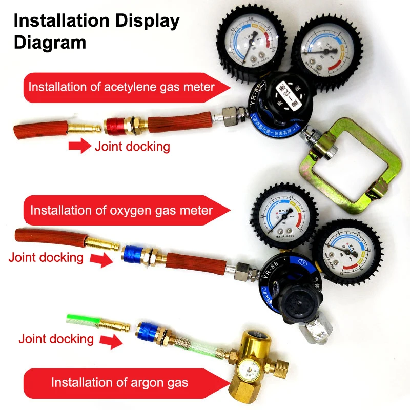 

Water Cooled Adapter Gas Adapter Connector ClampWelding MachineQuick Fitting Female Male Water MIG TIG Welding Torch Tool Welder
