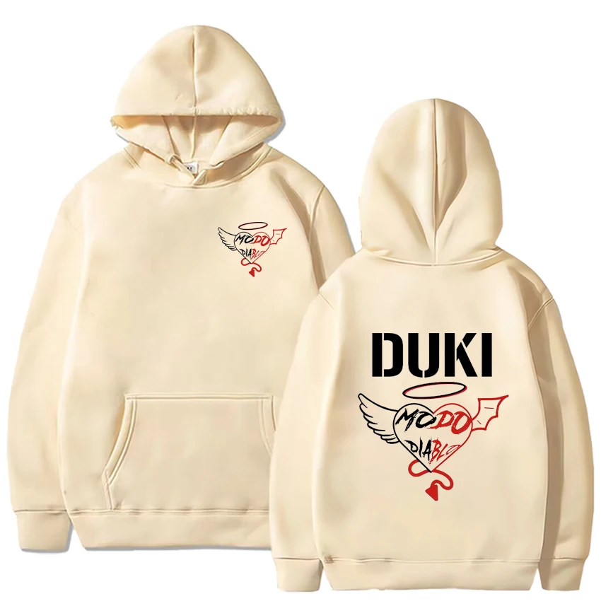 Rapper Duki Modo Dlablo Band Merch Hoodies Mens Women Pullovers Fashion Hip Hop Oversized Sweatshirts Vintage Hip Hop Clothing