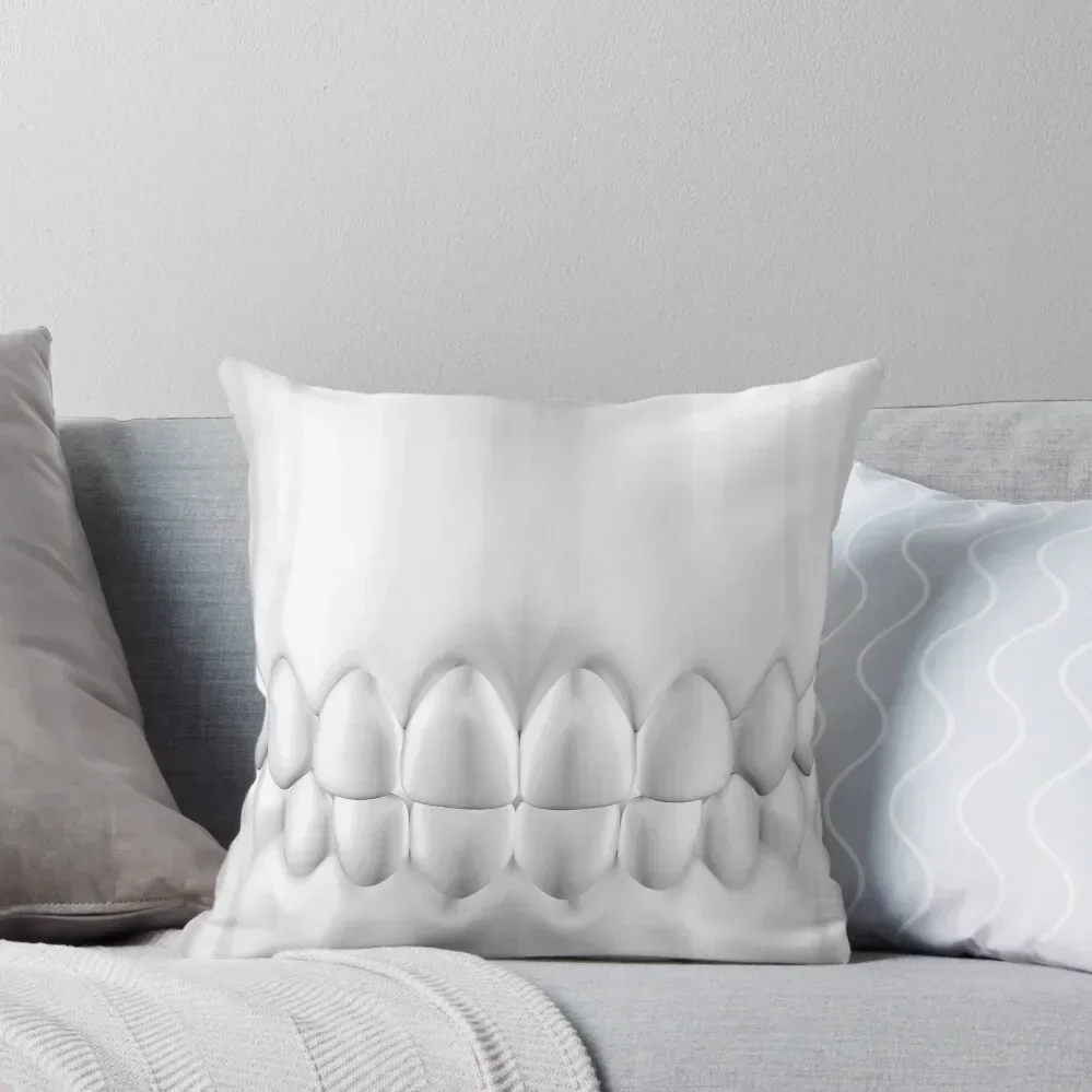 White Teeth Smile Dental Art Throw Pillow New year Sofa Cushion Cover Pillowcases For Pillows pillow