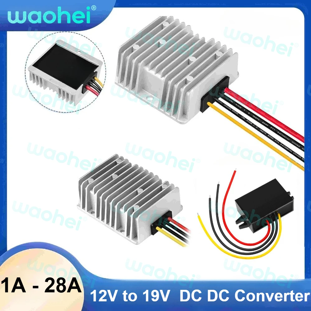 

12V to 19V 1A - 28A DC to DC Step Up Boost Power Converter 19v Voltage Stabilizer Boost Module Output Supply Module for Car CE