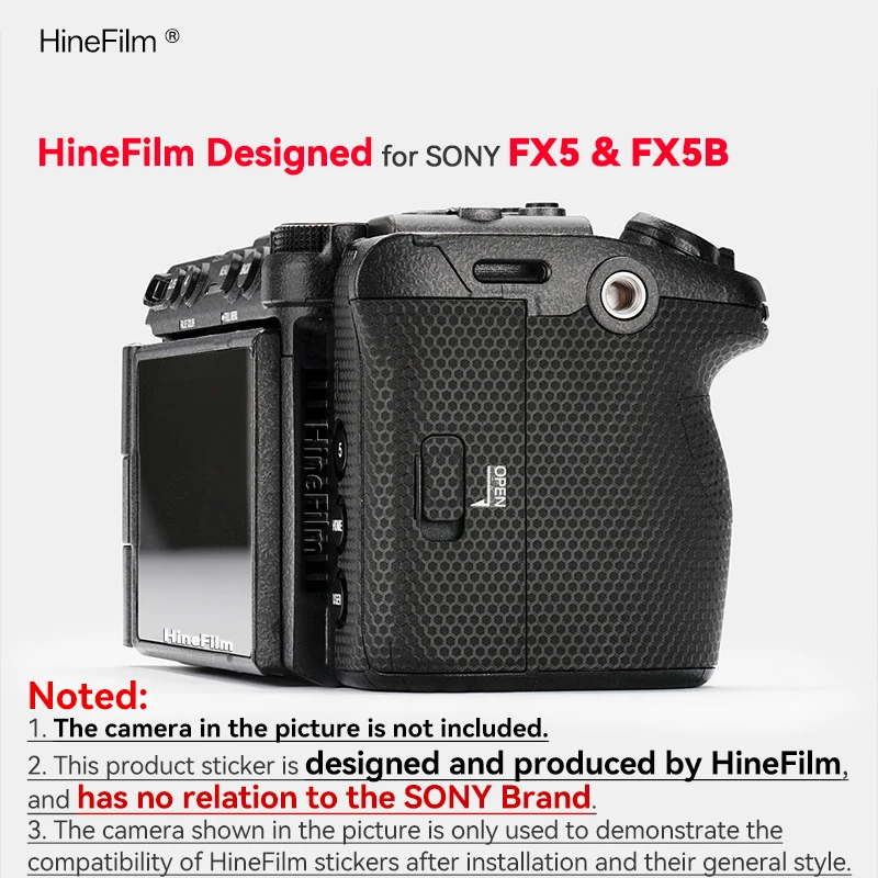 Hinefilm Skin für Sony ILME-FX5 Kamera, Aufkleber für Sony ILME-FX5B Kamera, Dekorfolie FX5 FX5B, Schutzfolie FX 5, kratzfeste Folie – Detail 18