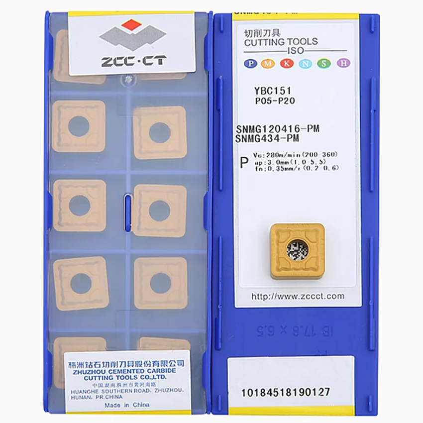 

SNMG120416-PM YBC251/SNMG120416-PM YBC252/SNMG120416-PM YBC151/SNMG120416-PM YBD152 ZCC.CT CNC carbide inserts turning inserts