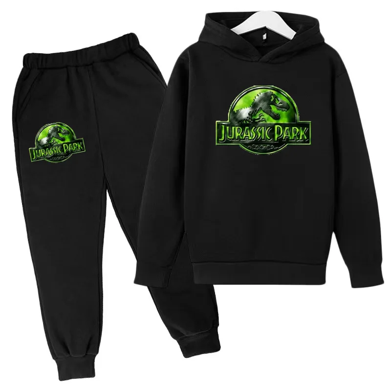 

Kids Dinosaur Coat Hoodies Pants Set Boys Girls Jurassic World Dominion Sweatshirts Hooded Toddler Fashion Pullover Clothes Suit