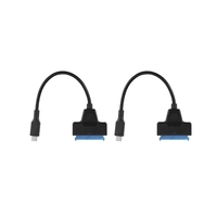 2X 10Gbps Type C USB 3.1 To SATA Iii HDD Ssd Hard Drive Adapter Cable For 2.5 Inch SATA Drive Support Usap 20Cm Length