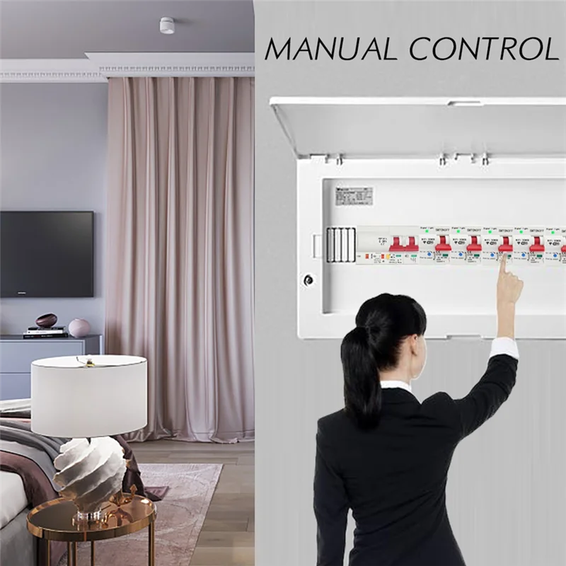 GROCE-Tuya Smart Life Wifi DC Smart Circuit Breaker 12V 24V 48V Overload Short Circuit Protection For Alexa Google Home