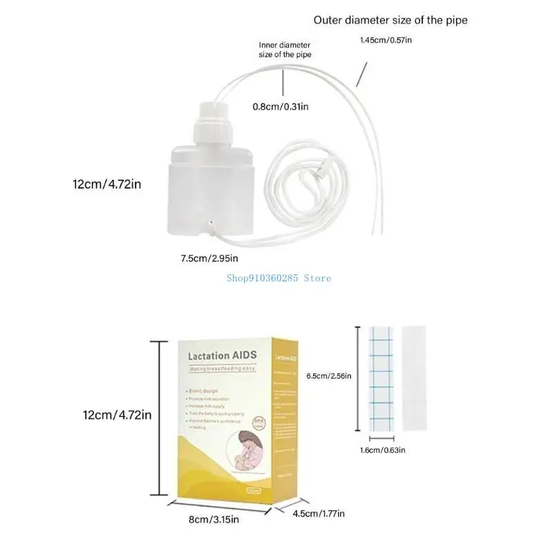 K9FF جهاز دعم التمريض للرضع تعديل الشفط اللطيف من السيليكون الناعم لحديثي الولادة جهاز مساعدة الرضاعة سهل التفكيك #6
