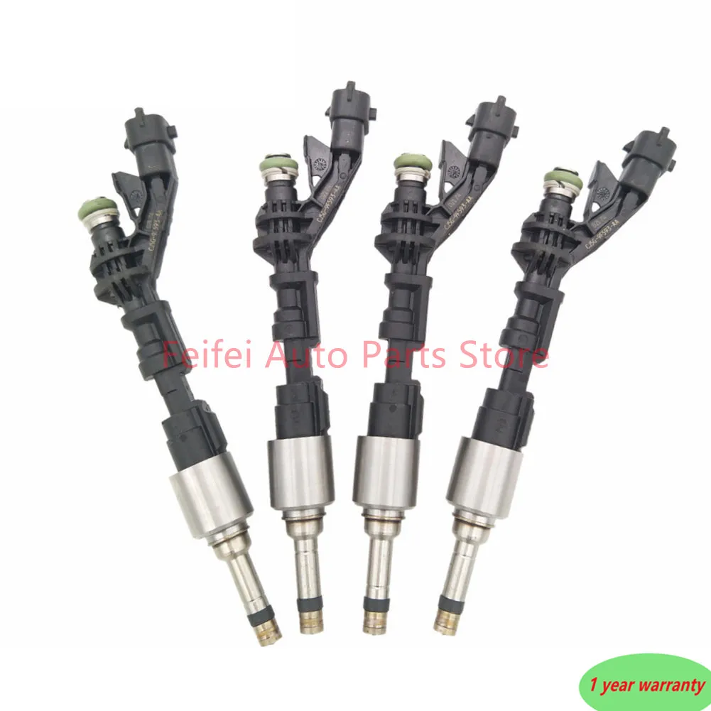 4pc High Quality Gas Fuel Injectors CJ5G-9F593-AA For Volvo- S60 II Ford- Fiesta ST 1.6 2010-2014 No#0261501550 0261500155