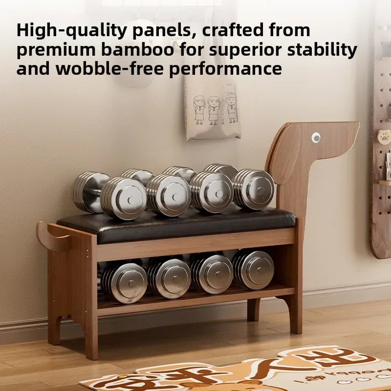 Shoe change stool, household entrance door can sit, shoe cabinet enters the door, porch, soft bag pad integrated shoe rack