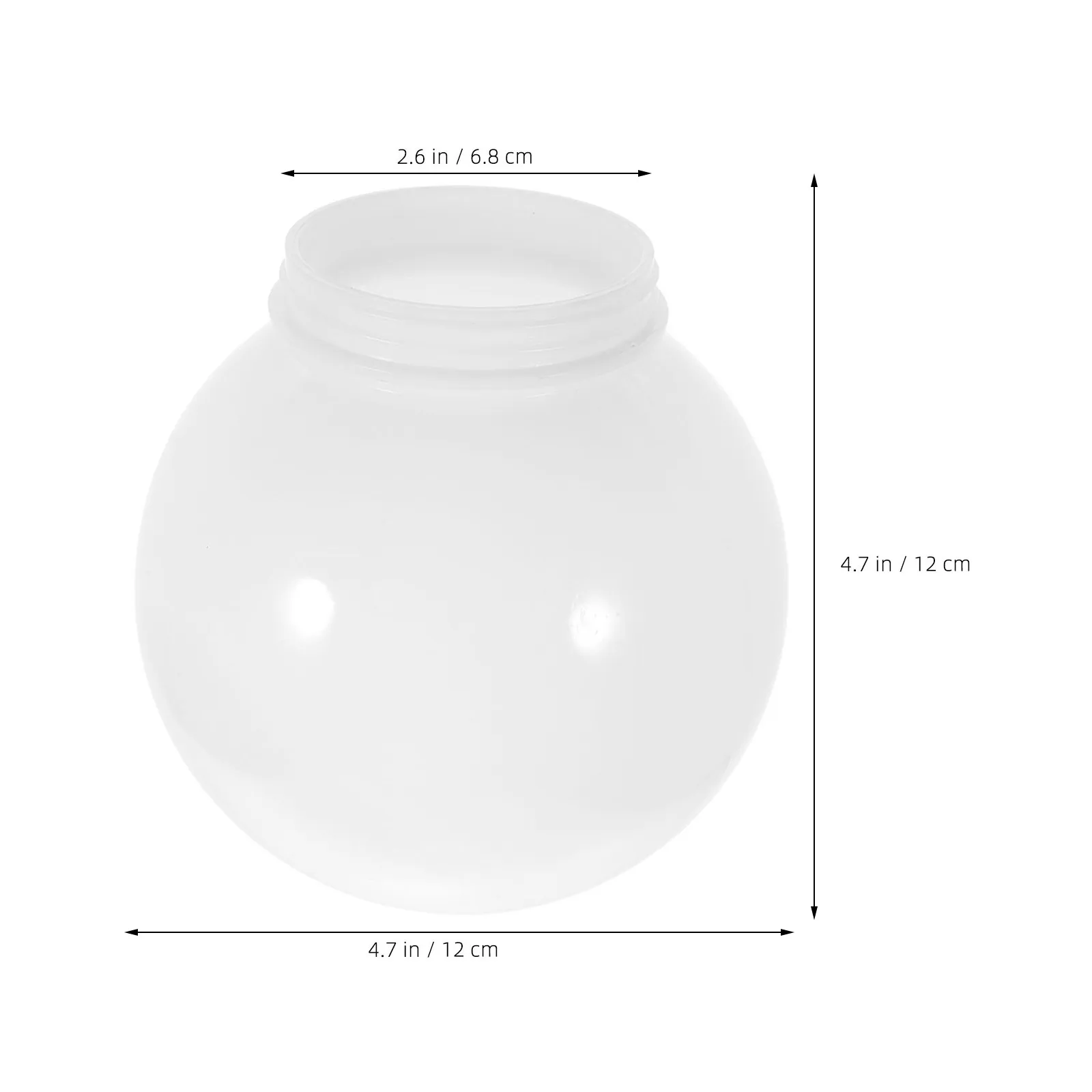 Round Spherical Acrylic Lamp Shade Cover Protective Lampshade Waterproof Design for Outdoor Wall Lamps Decorative Light Globe
