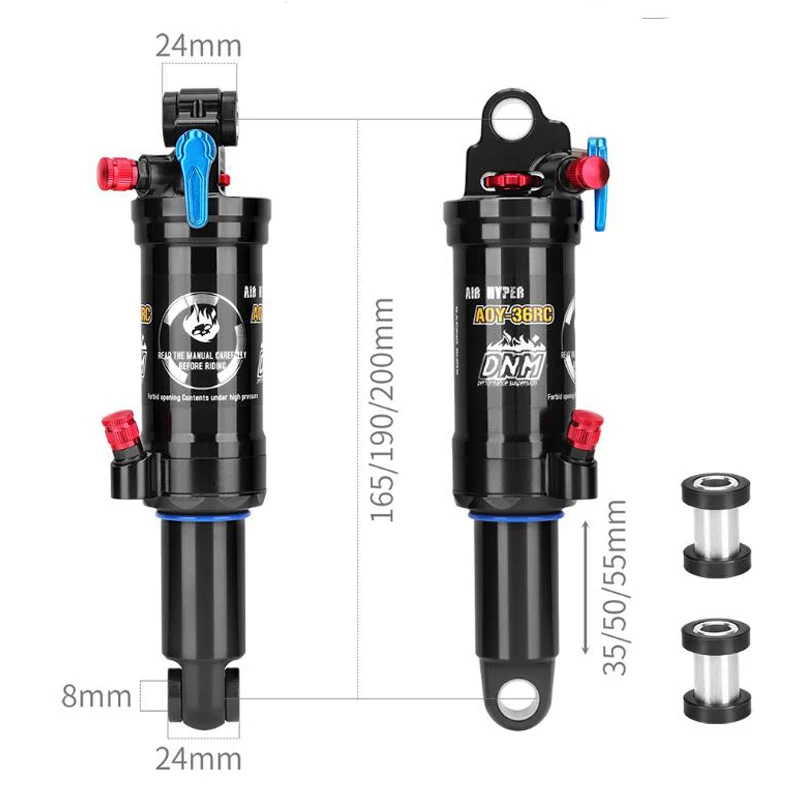 DNM AOY-36RC Air Rear Shock 165/190/200mm Travel Soft Tail