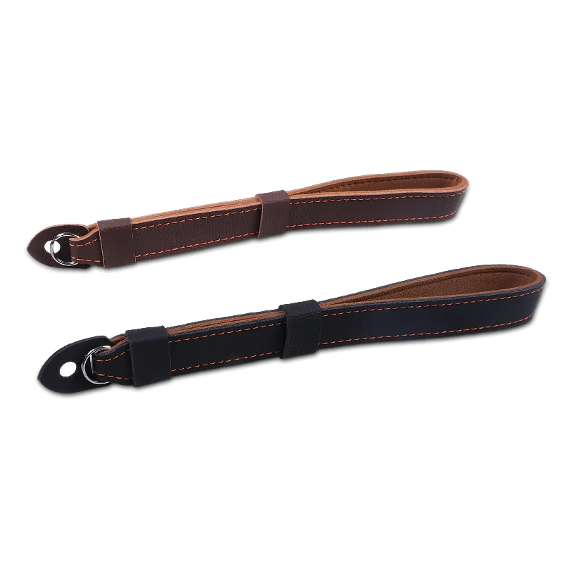 Genuine Real Leather Camera Hand Wrist Strap For Sony Fujifilm Fuji Samsung Panasonic Nikon Canon