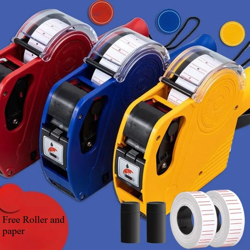 1pcs MX-5500 8 Digits Handheld Price Tag Gun with 1 Ink Coding Machine Price Label Gun for Retail Stores Supermarket