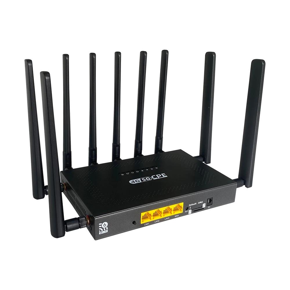 Mobile Wifi Router 5G Wireless CPE Router Wifi6 AX3000 Hotspot Unlocked 5G Router With Sim Card Slot