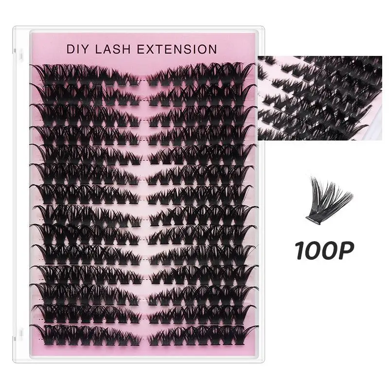 まつげクラスター セグメント化 DIY まつげエクステ ふわふわウィスピーつけまつげ 30P、40P、50P、60P、80P14列 メイクアップツール