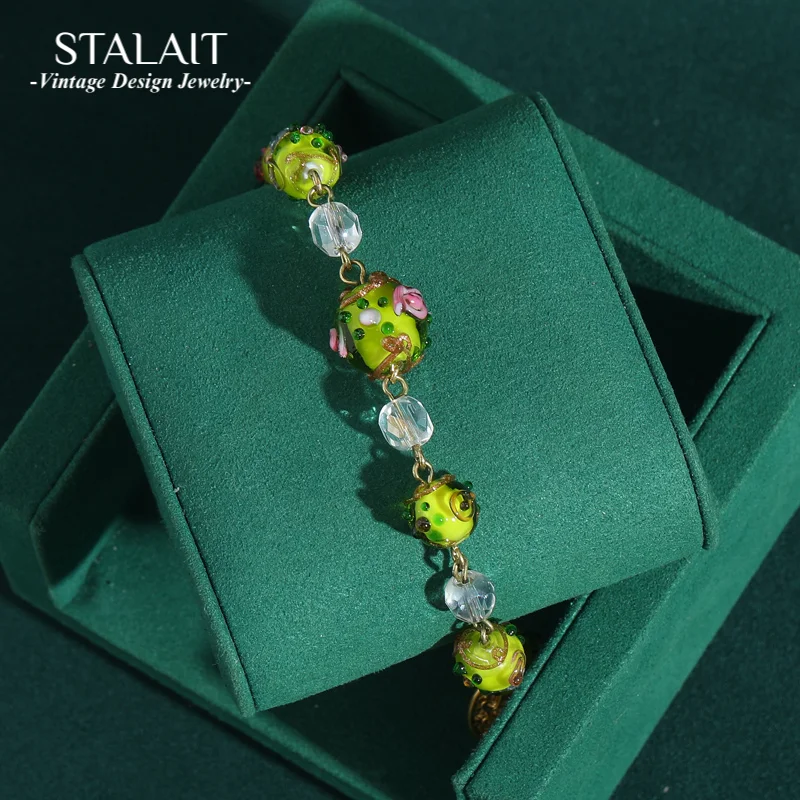 

Pearl Green Earrings For Woman Vintage Natural Stone Ball Women Luxury Dubai Jewelry Valentine Day Gift Antique Trinkets